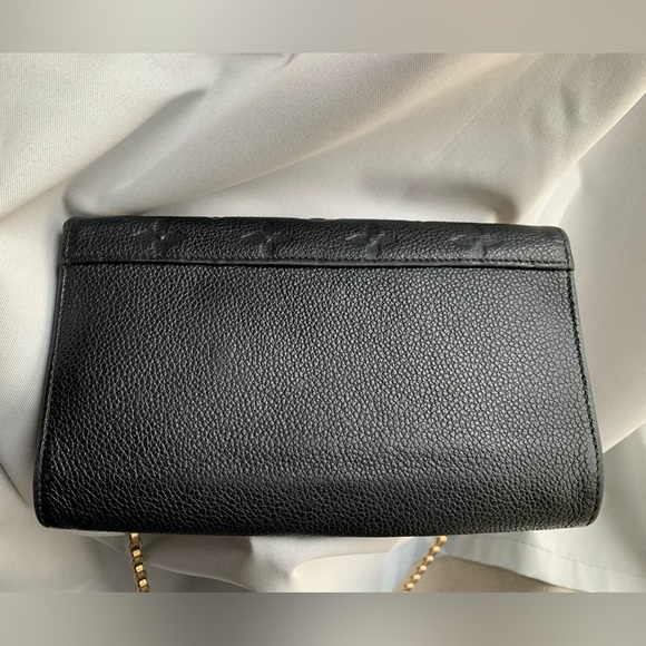 LOUIS VUITTON St Germain Pochette Empreinte Leather Shoulder Bag Black - Picture 9 of 10